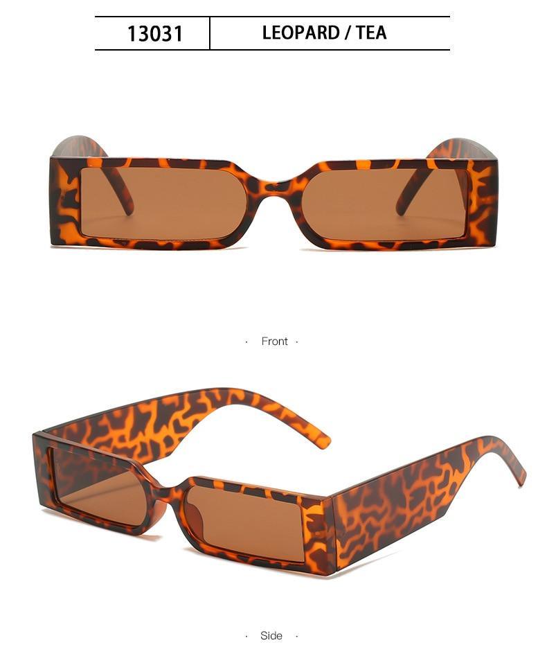 90’s Fashion Narrow Rectangular Vintage Style Sunglasses For Women & Men New Retro Style Sun Glasses For Women New Eyeglasses In Different Shades Eyewear