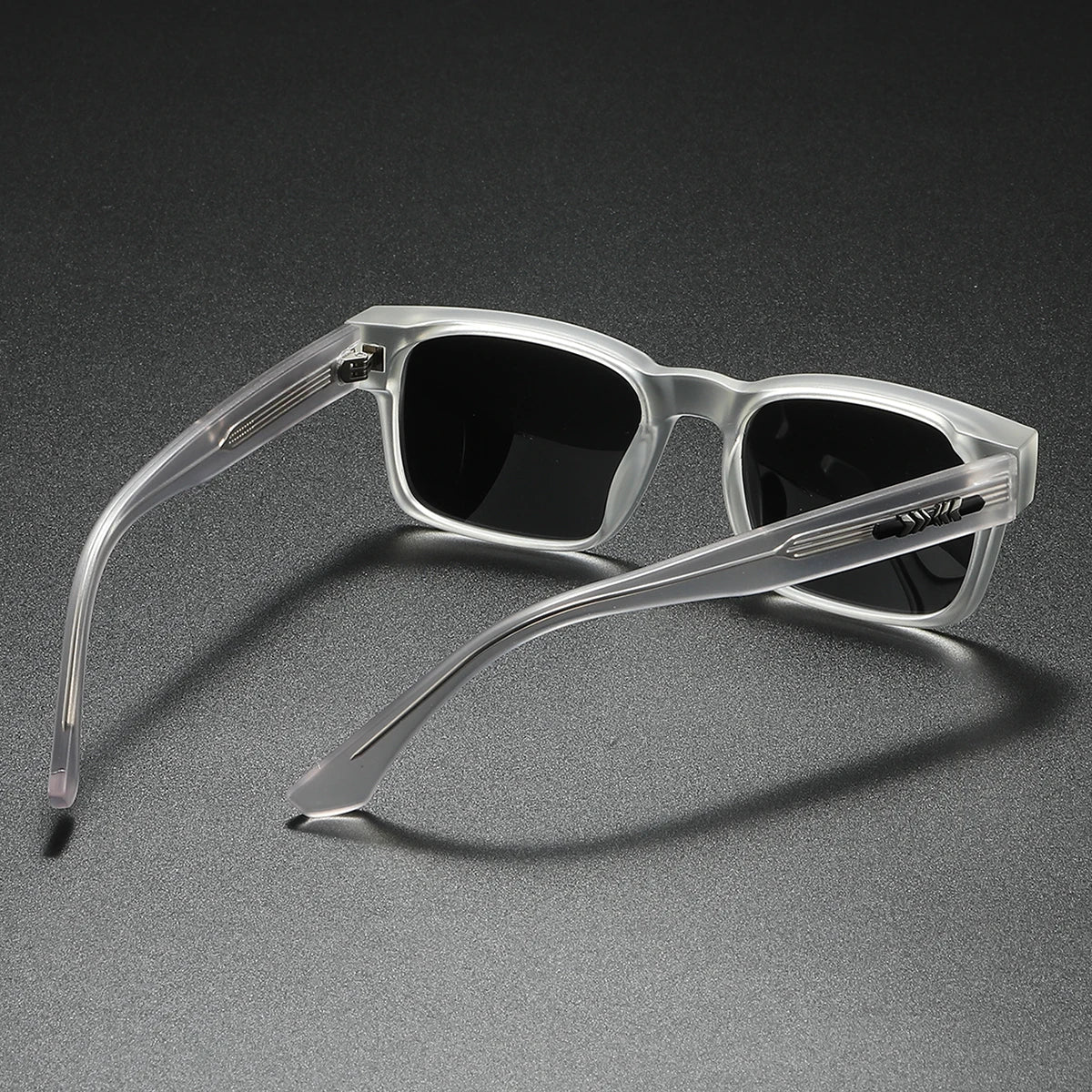 Quality Square Polarized Sunglasses Men Metal Core UV400 Unisex Sun Glasses Travel Hiking Beach Fishing Eyewear