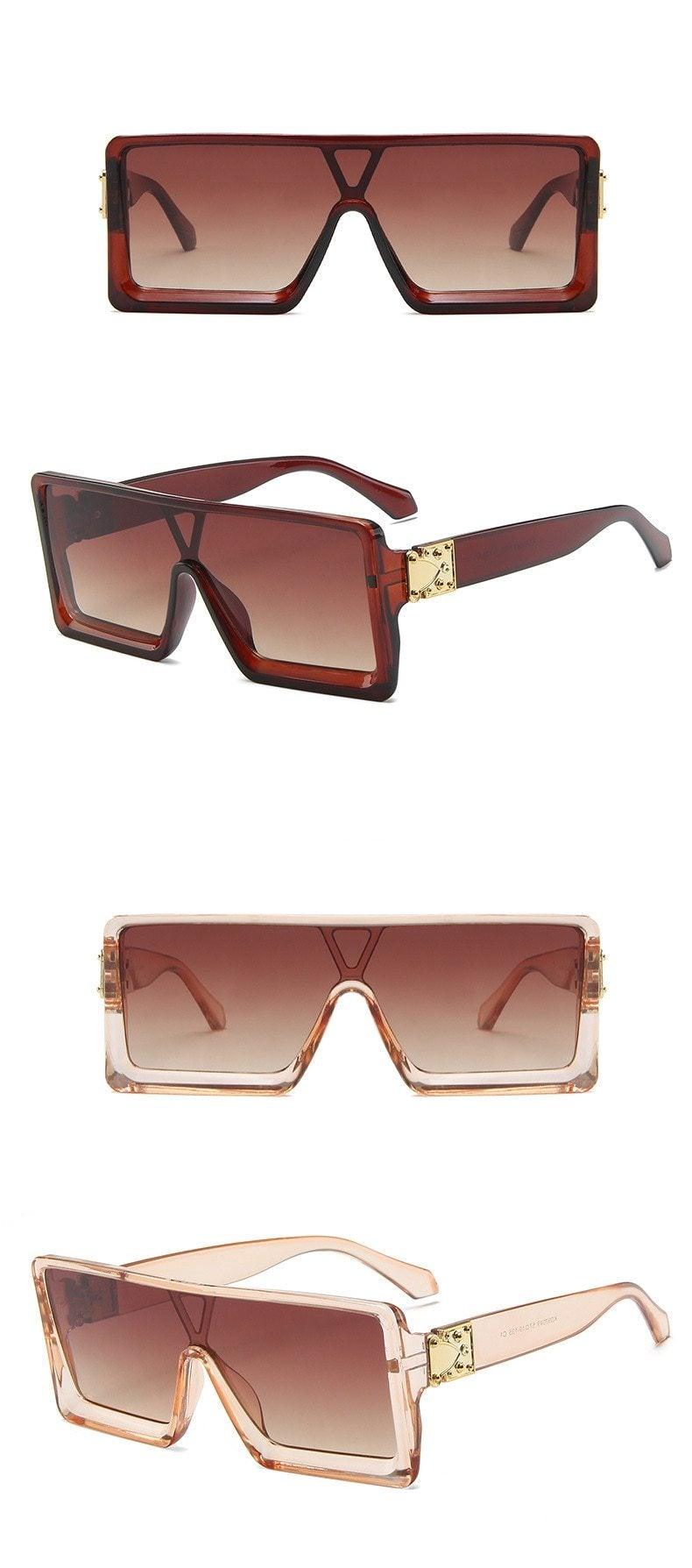 New Design New Stylish New Classic New Black & White Square Shape Sunglasses For Women New Fashionable Branded & Oversized Sun Glasses For Men New Luxury Shades Sunglasses For Men & Women