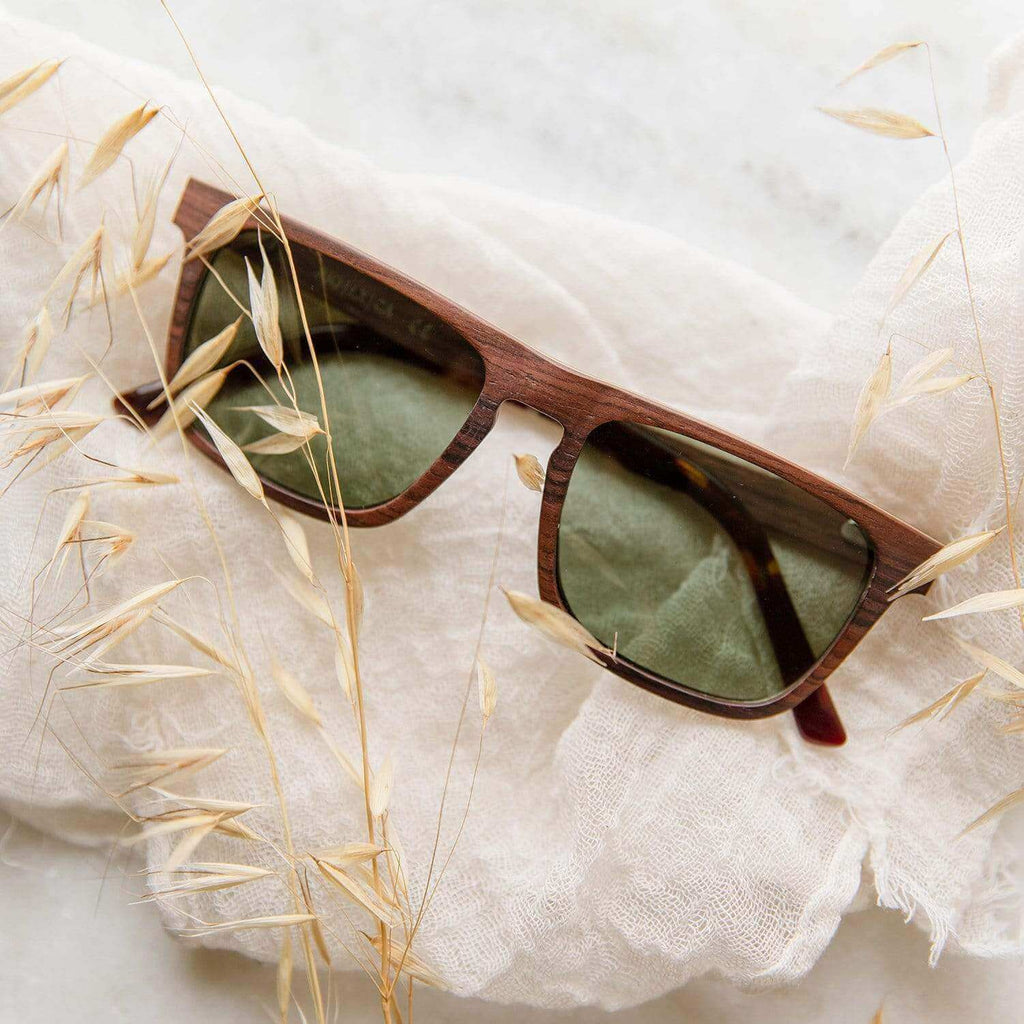 Palau - Rectangle Wooden Sunglasses
