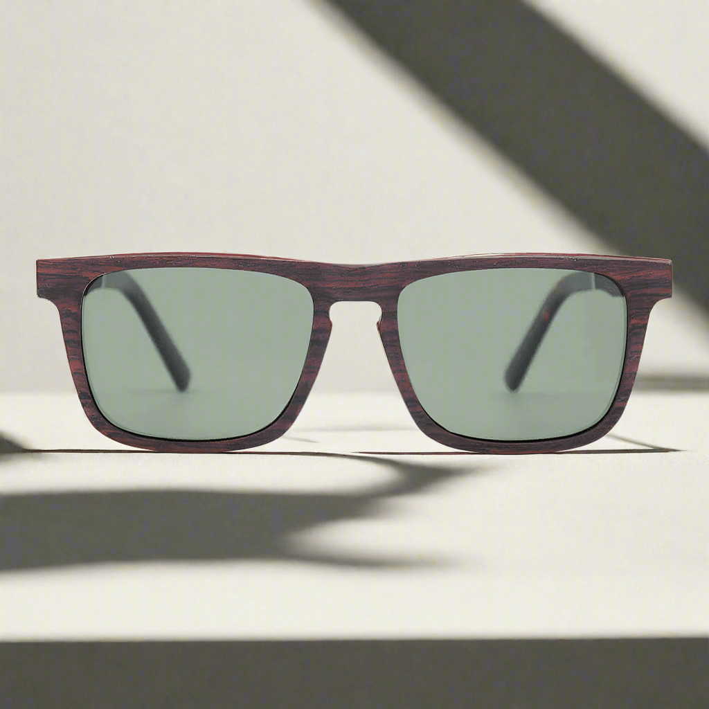 Palau - Rectangle Wooden Sunglasses
