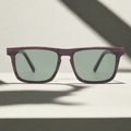Palau - Rectangle Wooden Sunglasses