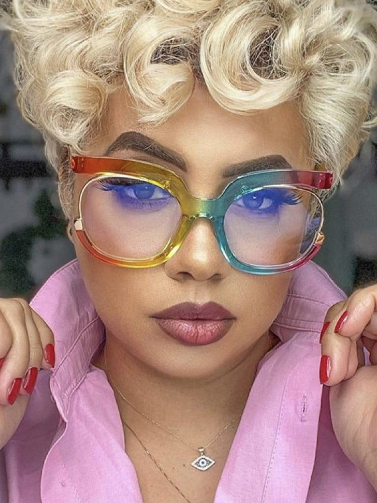 Oversized Round Blue Light Filtering Sunglasses