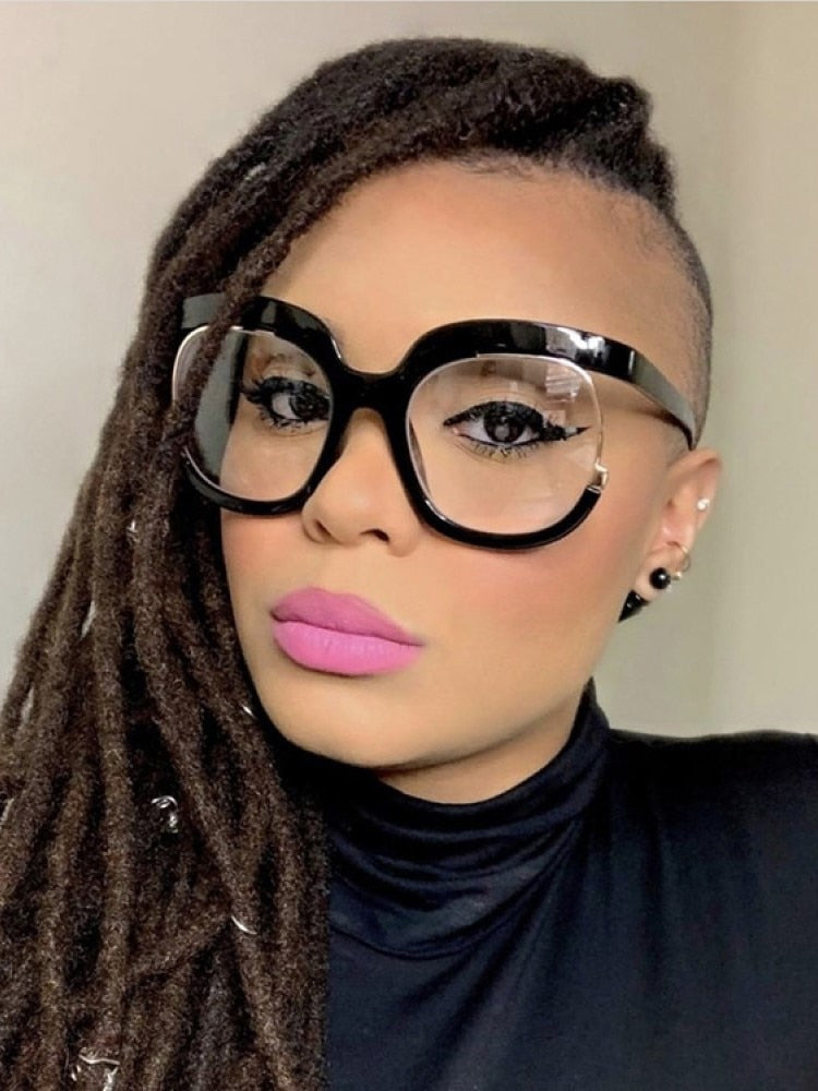 Oversized Round Blue Light Filtering Sunglasses
