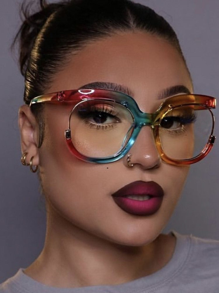 Oversized Round Blue Light Filtering Sunglasses
