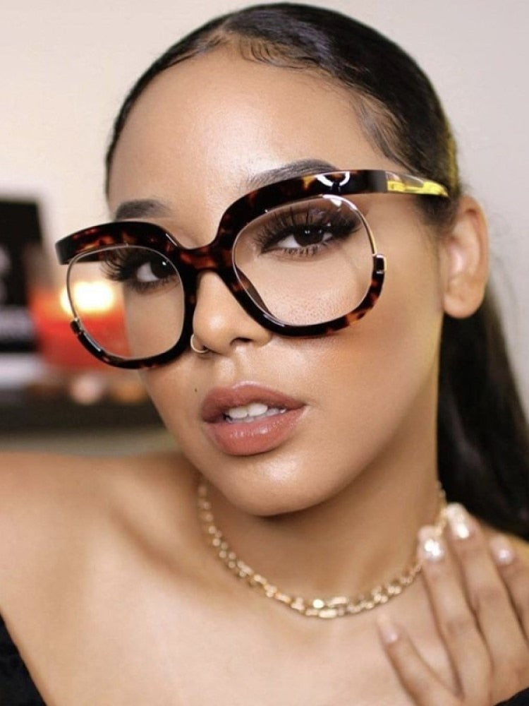 Oversized Round Blue Light Filtering Sunglasses